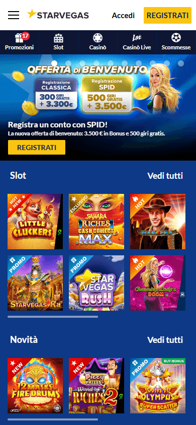StarVegas Casino Mobile screenshot